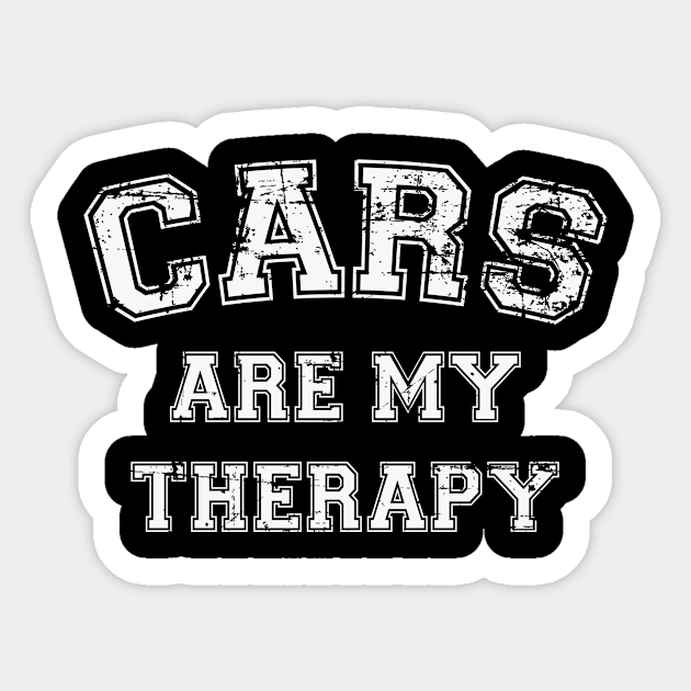 Cars Are My Therapy Sticker by RW